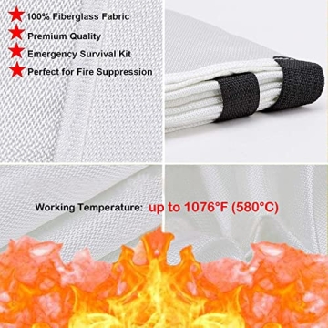 TONYKO Fire Blanket for Home Kitchen Safety - 2 Pack