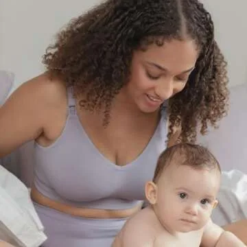 Bravado Designs Women's Body Silk Seamless Nursing Bra and Maternity Bra,Black,Large