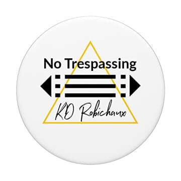 No Trespassing Atlantis Ring PopSockets Grip by KD Robichaux
