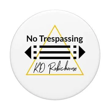 No Trespassing Atlantis Ring PopSockets Grip by KD Robichaux