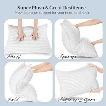 Kuyami Pillow Set - Soft, Fluffy, and Supportive Bed Pillows