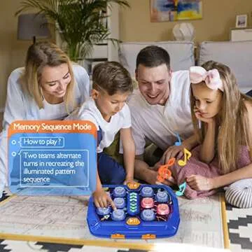hahaland Toys for Ages 5-7 - Interactive Whack A Game with Sound and Light Stem Montessori Toy Fun Gifts for Early Learning Education Birthday Gift for Kids Age 3 4 5 6 7 8 Years Old Boys Girls