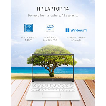 HP 14 Laptop - Intel Celeron, 4GB RAM, Windows 11