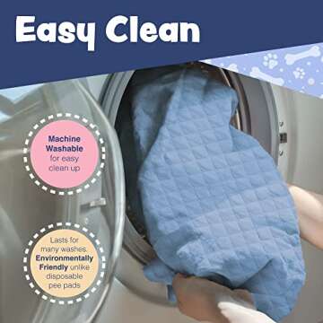 2 Pack Washable Reusable Pee Pads for Dogs | XL (39" x 31") Blue, Pink | 100% Waterproof & Extra Absorbent Incontinence Bed Pads | Large Non-Slip Puppy Pads | Pet Training & Housebreaking