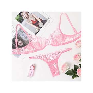 Kaei&Shi Sexy Bra and Panty Set for Women