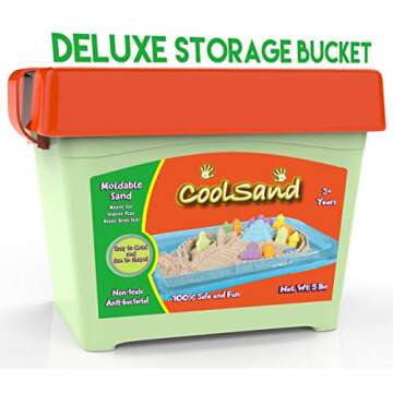 CoolSand 5 lb Indoor Play Sand with Sandbox