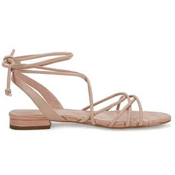 Ermonn Women's Stylish Wrap Flat Sandals - Summer Comfort