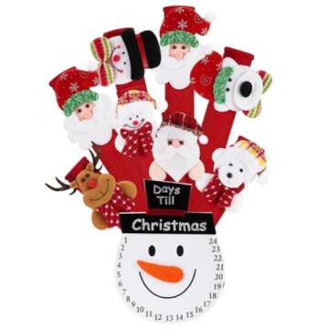 9 Pieces Christmas Refrigerator Handle Covers, Fridge Handle Covers Door Handle Covers Santa Christm...