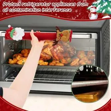 Cute 9pcs Christmas Refrigerator Handle Covers for Kitchen
