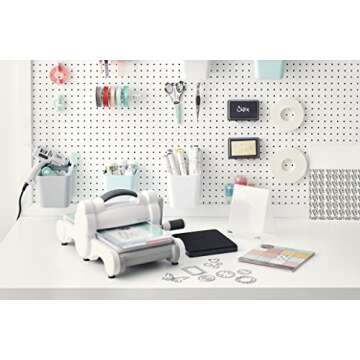 Sizzix Big Shot Starter Kit 661500 Manual Die Cutting & Embossing Machine for Arts & Crafts, Scrapbooking & Cardmaking, 6” Opening
