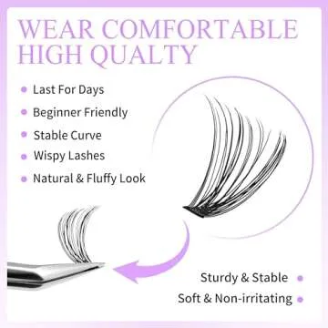 VEYESBEAUTY Lash Clusters Kit for DIY Eyelash Extensions