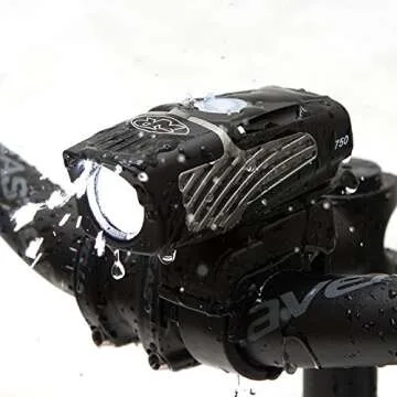 NiteRider Lumina Micro 750 USB Rechargeable MTB Road Commuter LED Bike Light Lumens Water Resistant Bicycle Headlight, LED Front Light Easy to Install Cycling Safety