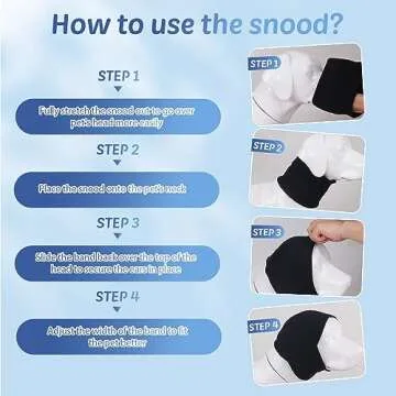 COMFPET Ear Wraps for Dogs and Cats, Pet Snood for Ear Care and Comfort