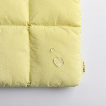 Comfyable Puffy Laptop Sleeve 13 Inch 14 Inch, Quilted Puffer Laptop Carrying Case for Women, Pillow Case Compatible for MacBook Air M3 2024 M2 M1, MacBook Pro M4 Pro/Max, 13 in 14 in Cover, Yellow