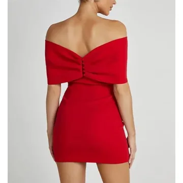Stylish Off Shoulder Mini Dress for Effortless Elegance