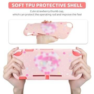 FUNDIARY Pink Carrying Case for Nintendo Switch Lite