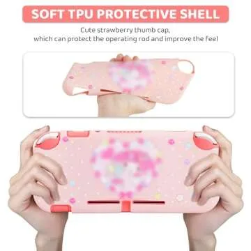 FUNDIARY Pink Carrying Case for Nintendo Switch Lite