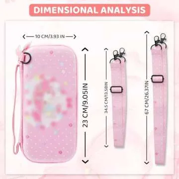 FUNDIARY Pink Carrying Case for Nintendo Switch Lite