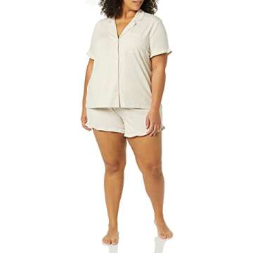 Comfortable Ruffle Detail Pajama Set for Relaxation