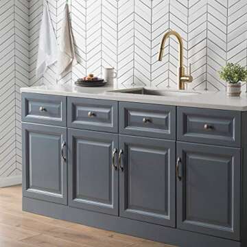 KRAUS Oletto Single Handle Pull Down Kitchen Faucet with QuickDock Top Mount Installation Assembly i...