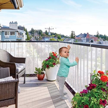 KidCo S305 Mesh Rail Guard Child Pet Safety Balcony Deck Stair