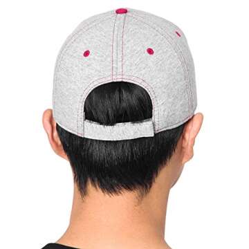 Disney Mens Cotton Mickey Mouse Dad Fan Baseball Cap, Grey