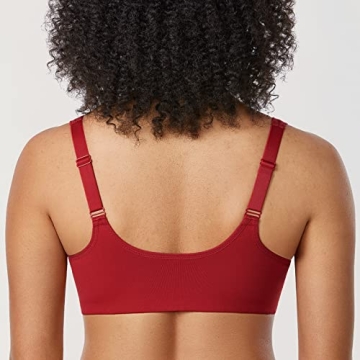 Comfortable Lace Front Closure Bra for Plus Sizes
