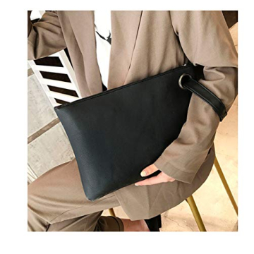 Vegan Leather Clutch Bag - Stylish and Spacious Design