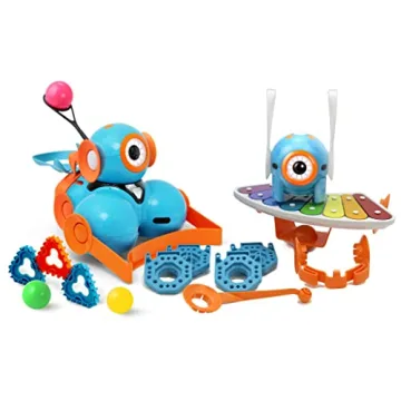 Wonder Workshop Dot and Dash Robot Wonder Pack – Coding Robots for Creative Kids 6+ – Voice Acti...