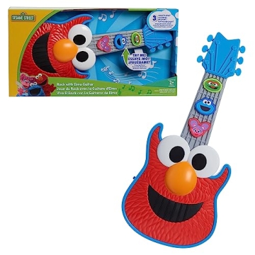 Sesame Street Rock with Elmo Guitar - Musical Interactive Toy for Kids Ages 2 Up