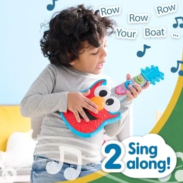 Sesame Street Elmo Guitar for Kids Ages 2 Up - Musical Toy