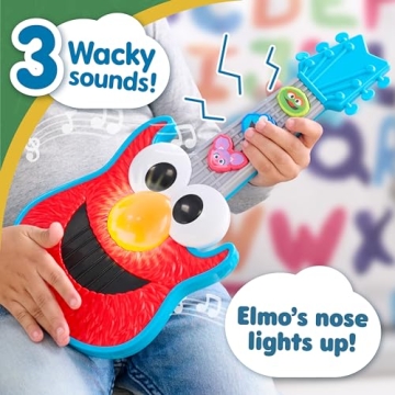 Sesame Street Elmo Guitar for Kids Ages 2 Up - Musical Toy