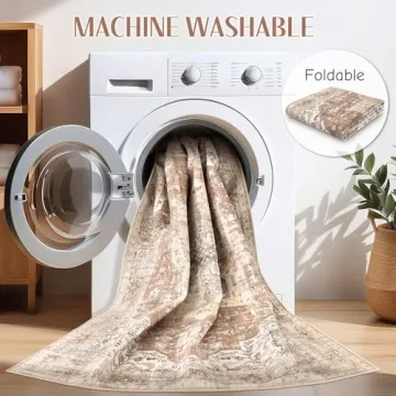 DTICON Washable Boho Rug 5x7 - Stylish & Durable