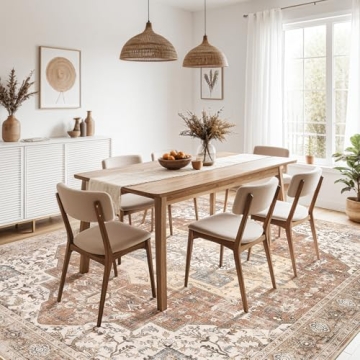 DTICON Washable Boho Rug 5x7 - Stylish & Durable