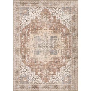 DTICON Washable Boho Rug 5x7 - Stylish & Durable