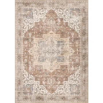 DTICON Washable Boho Rug 5x7 - Stylish & Durable