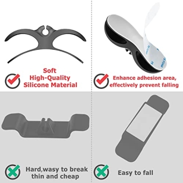 Nearockle Cord Organizer for Kitchen Appliances, Adhesive Cord Holder, Cord Winder for Storage Appliances Stick on Mixer, Blender, Coffee Maker, Pressure Cooker and Air Fryer (3 Pack)