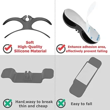 Nearockle Cord Organizer for Kitchen Appliances, Adhesive Cord Holder, Cord Winder for Storage Appliances Stick on Mixer, Blender, Coffee Maker, Pressure Cooker and Air Fryer (3 Pack)