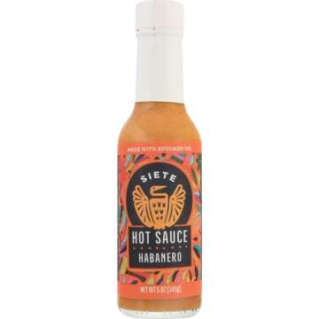 Siete Habanero Hot Sauce - Gluten Free & Vegan