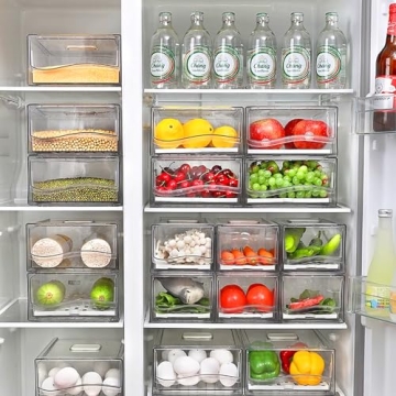 Bealy Stackable Fruit Storage Containers - BPA-Free and Versatile