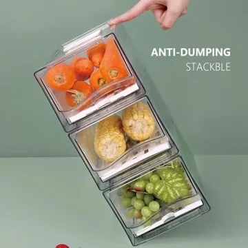 Bealy Stackable Fruit Storage Containers - BPA-Free and Versatile