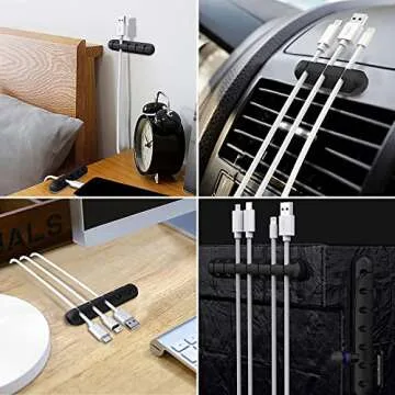Effortlessly Manage Cords with SOULWIT Cable Holder Clips