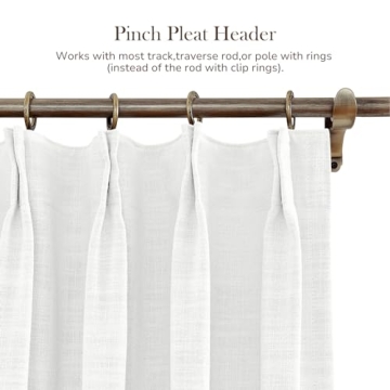 Elegant Faux Linen Blackout Curtains for Home Decor