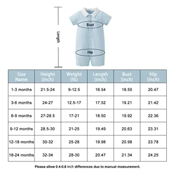 Pureborn Baby Boy Romper 12-18 Months Soft Cotton