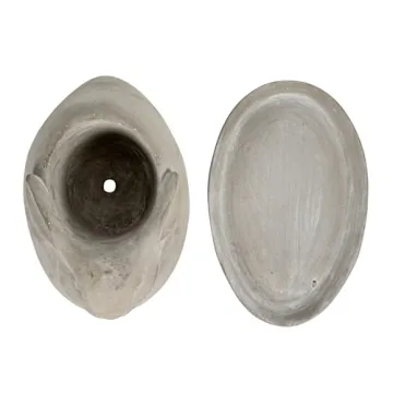 Creative Co-Op Cement Rabbit Planter for Indoor & Outdoor