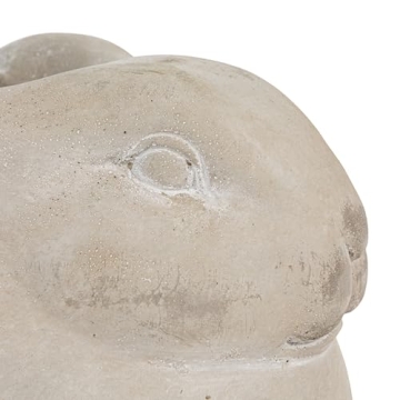 Creative Co-Op Cement Rabbit Planter for Indoor & Outdoor
