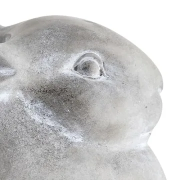 Creative Co-Op Cement Rabbit Planter for Indoor & Outdoor