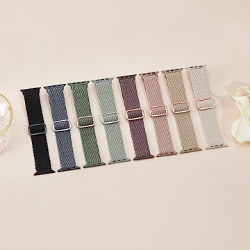 Adjustable Braided Solo Loop Apple Watch Bands for All Sizes