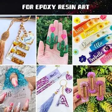 HTVRONT Holographic Chunky Glitter for Crafts - 15 Colors Holographic Glitter for Resin, Each 10g Craft Glitter Set, Chunky Glitter for Nails, Face, Tumblers, Body, Hair, Painting, Epoxy, Art Glitter