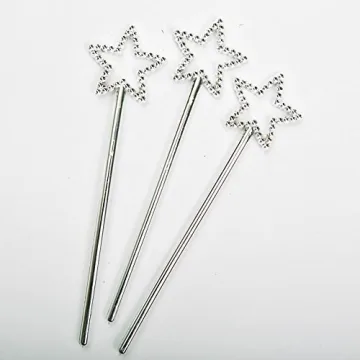 Mini Sequin Star Wands for Magical Celebrations Pack of 12